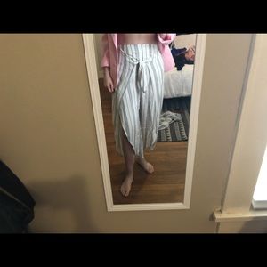 NWT Striped flow pants